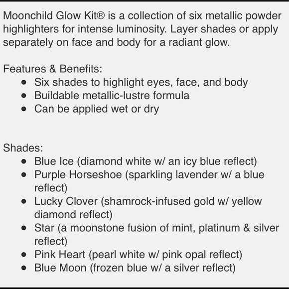 NWOB ANASTASIA MOON CHILD Glow Highlighter Palette - Picture 15 of 15